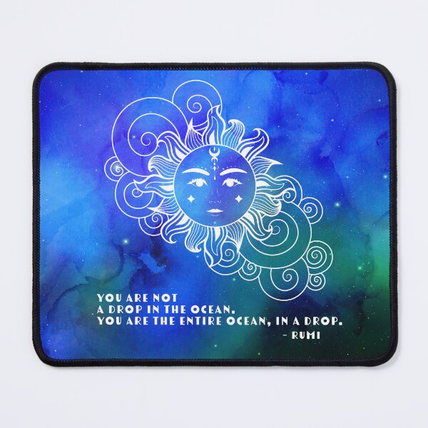 Item preview, Celestial Aesthetic Rumi Quote - You are not a drop in the ocean. You are the entire ocean, in a drop. designed and sold by Trish Dish.