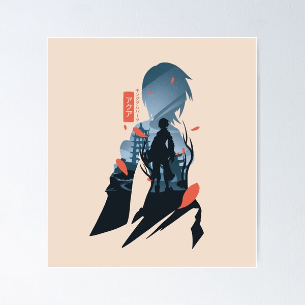 Vista previa del artículo con la obra «Aqua the Wayfinder Keyblade», diseñado y vendido por mustbewhy.