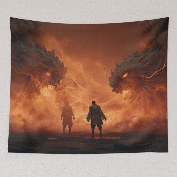Item preview, Genie Battle - Fight fire with fire, and wish with wish designed and sold by shakespeare1212.
