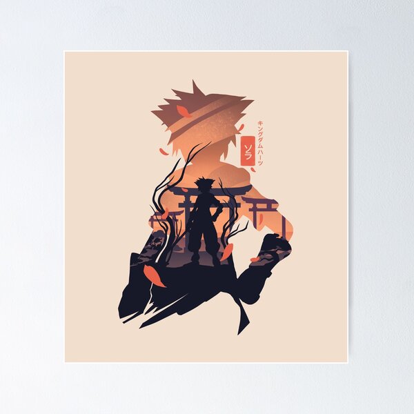 Vista previa del artículo con la obra «Sora, el héroe de la llave espada», diseñado y vendido por mustbewhy.