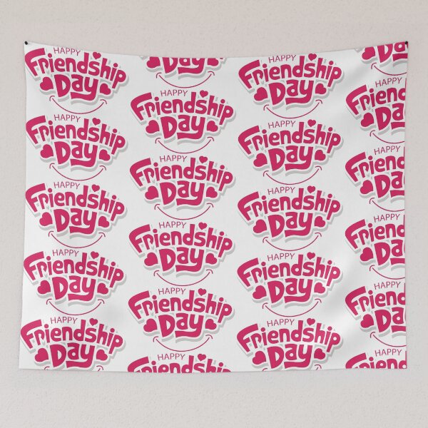 Aperçu de l'œuvre Happy friendship day with handwritten text créée et vendue par quanlh.