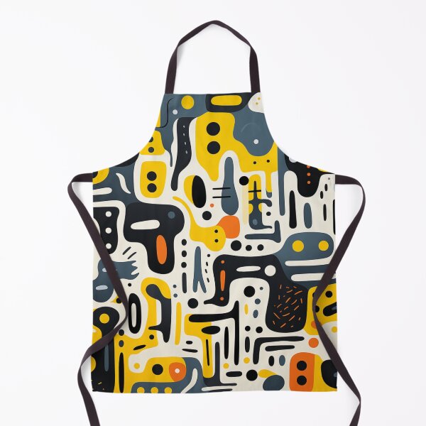 Aperçu de l'œuvre Mélange de couleurs d'automne, Doodles orange, jaune, gris, blanc et noir créée et vendue par BeHappyGoLucky.