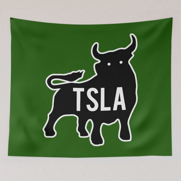 Item preview, TSLA Bull - Tesla Stock - Elon Musk 	 	 designed and sold by vmskrvussch26.