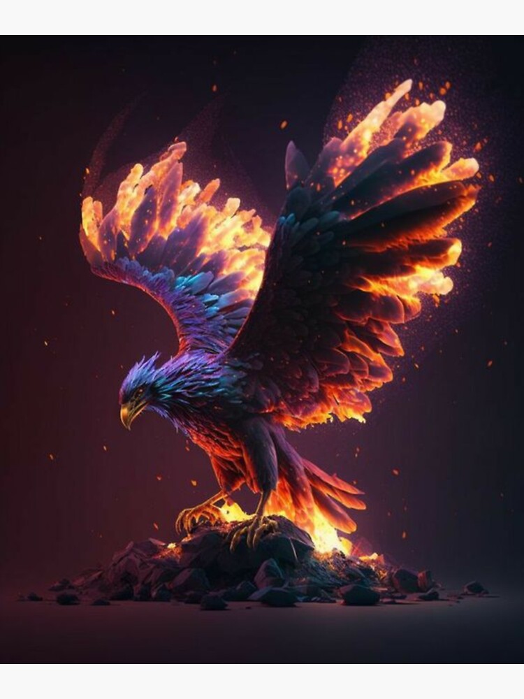 Fire Colorful Magic Eagle | Sticker