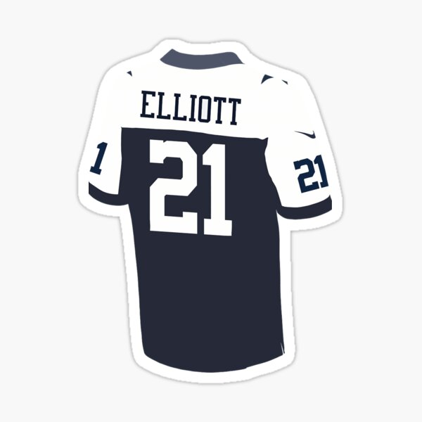 Nike Cowboys 21 Ezekiel Elliott White Color Rush Name & Number Tank Top