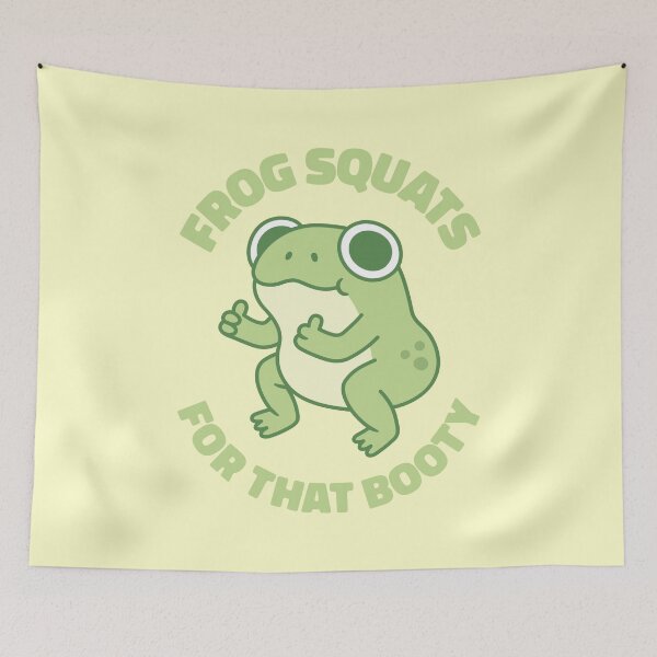 Item preview, Funny Frog Squats For That Booty designed and sold by rustydoodle.