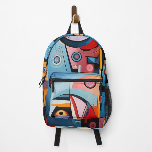 Artikelvorschau, Cubist Whimsy: A Vibrant Abstract Art Piece - N 18 entworfen und verkauft von Moisky Art.
