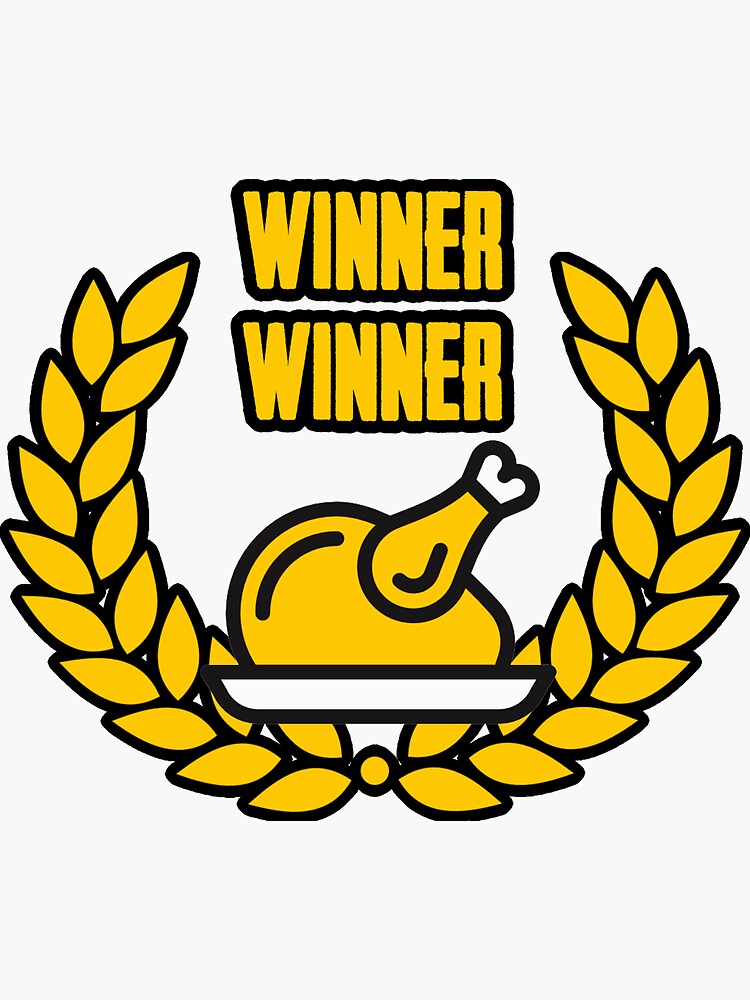 Pubg Winner Winner Chicken Dinner Sticker For Sale By Tja3200 Redbubble