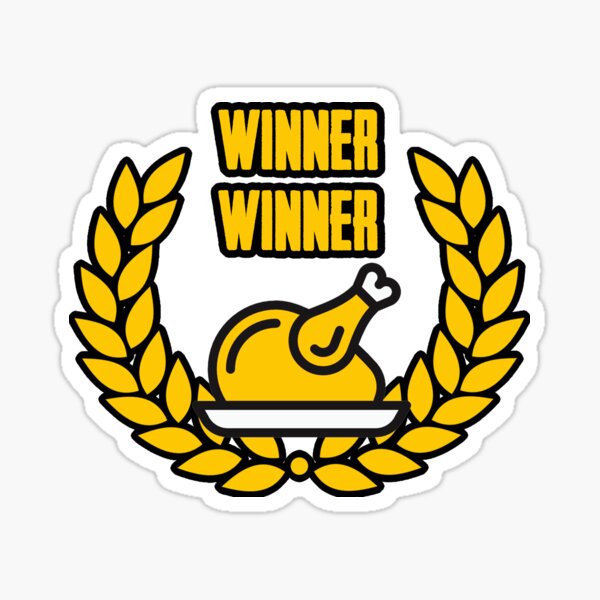 "PUBG - Winner, Winner, Chicken Dinner" Sticker for Sale by TJA3200