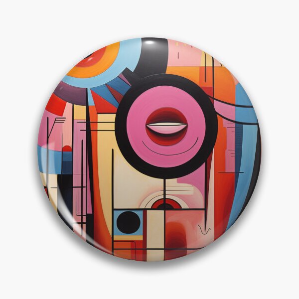 Artikelvorschau, Cubist Whimsy: A Vibrant Abstract Art Piece - N 19 entworfen und verkauft von Moisky Art.