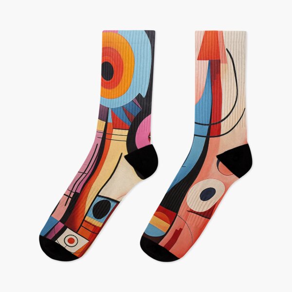 Item preview, Cubist Whimsy: A Vibrant Abstract Art Piece - N 19 designed and sold by Moisky Art.