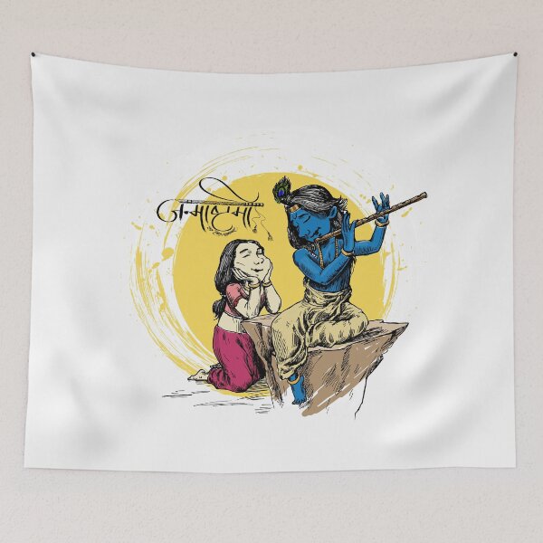 Item preview, Happy janmashtami festival holiday designed and sold by TirrellColister.