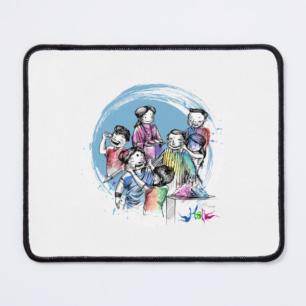 Item preview, Happy family gathering to celebrate Holi together designed and sold by TirrellColister.