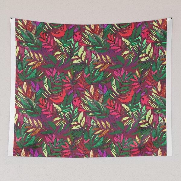 Item preview, Tropical red green designed and sold by Alessandro Remo Mazzoni Remotextiles.