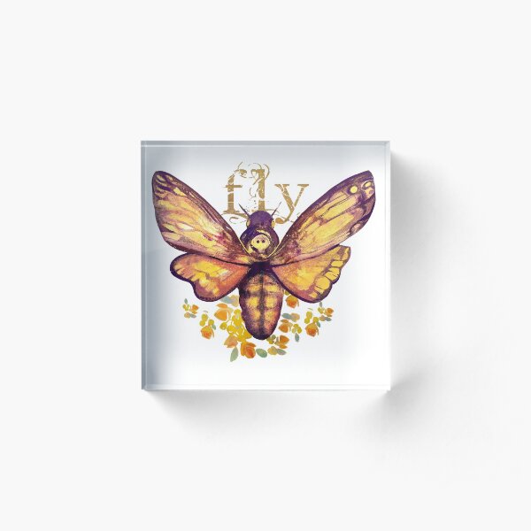 Moth Acrylic Block