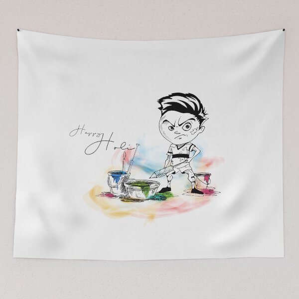 Item preview, Enthusiastic boy with pichkari ready for a happy Holi designed and sold by TirrellColister.