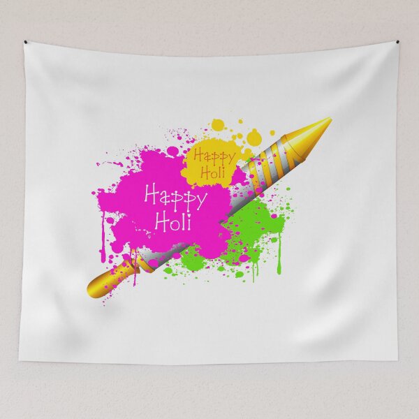 Item preview, Pichkari and colored explosion for a joyful Holi season designed and sold by TirrellColister.