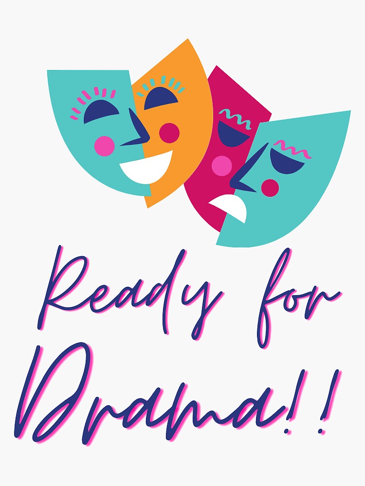 Thumbnail 3 of 3, Sticker, Ready for Drama Designs by JiggsFashion designed and sold by JiggsFashion.
