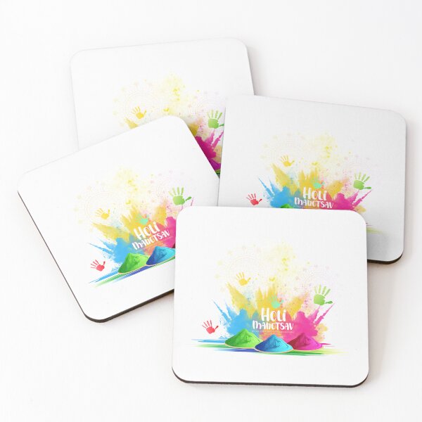 Item preview, Colorful hands, powders and rangoli decoration for Holi designed and sold by TirrellColister.