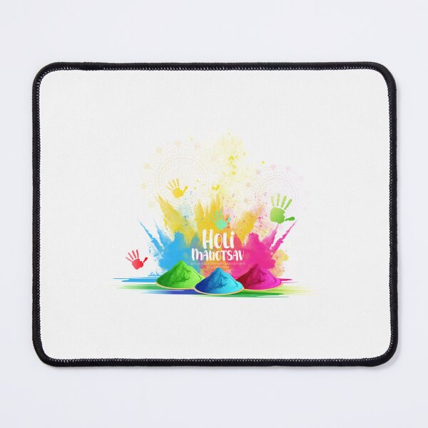 Item preview, Colorful hands, powders and rangoli decoration for Holi designed and sold by TirrellColister.