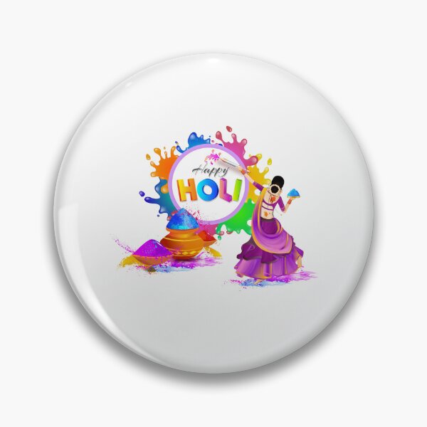 Item preview, Indian girl prepares a Holi, season with pichkari and colored powder designed and sold by TirrellColister.