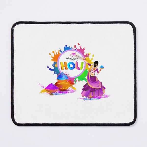 Item preview, Indian girl prepares a Holi, season with pichkari and colored powder designed and sold by TirrellColister.
