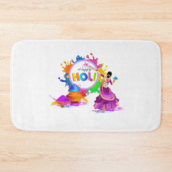 Item preview, Indian girl prepares a Holi, season with pichkari and colored powder designed and sold by TirrellColister.