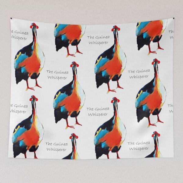 Item preview, Guinea fowl #black text designed and sold by HUNSA.