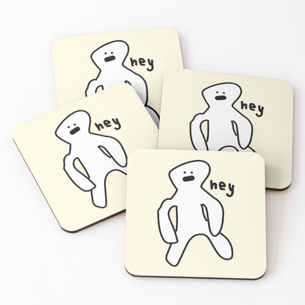 Item preview, blob guy saying hey designed and sold by naten5.