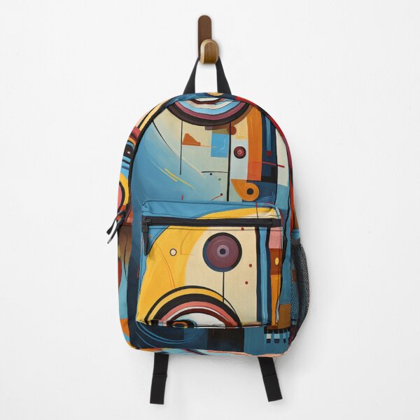 Artikelvorschau, Cubist Whimsy: A Vibrant Abstract Art Piece - N 28 entworfen und verkauft von Moisky Art.