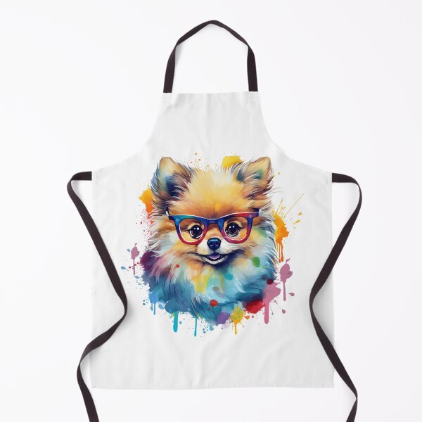 Artikelvorschau, Rainbow Splash Art Nerdy Pomeranian entworfen und verkauft von ttntt.