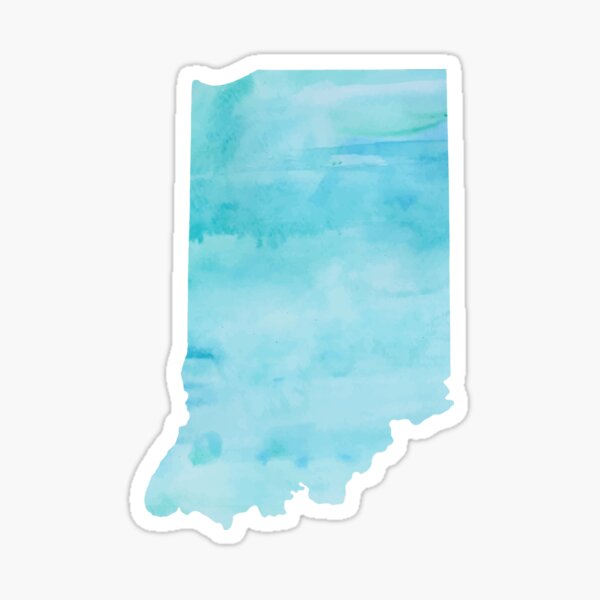 Item preview, Blue Watercolor Indiana designed and sold by kevgib.