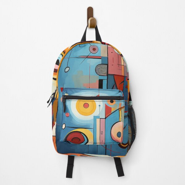 Artikelvorschau, Cubist Whimsy: A Vibrant Abstract Art Piece - N 29 entworfen und verkauft von Moisky Art.