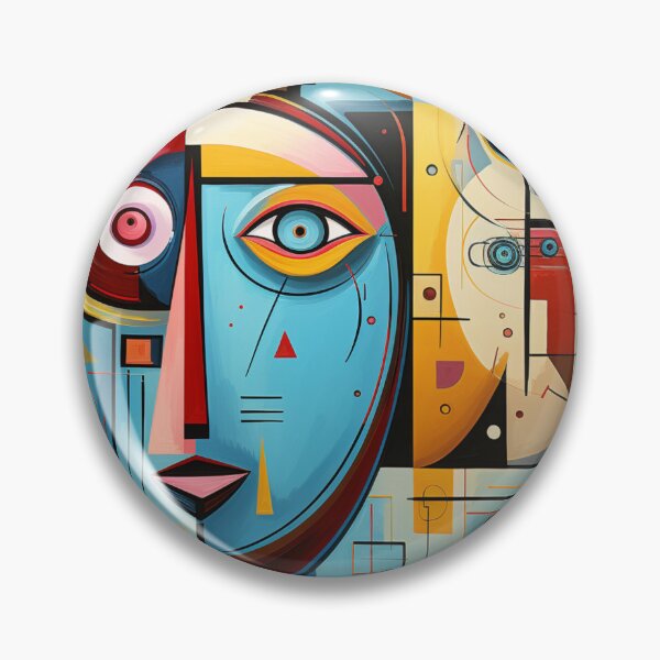 Artikelvorschau, Cubist Whimsy: A Vibrant Abstract Art Piece - N 30 entworfen und verkauft von Moisky Art.