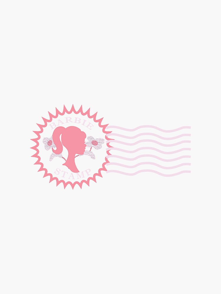 Barbie Mail Postage Stamp Sticker