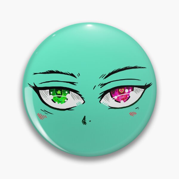 Item preview, Ojos de anime de heterocromía designed and sold by WhatWhatDesigns.