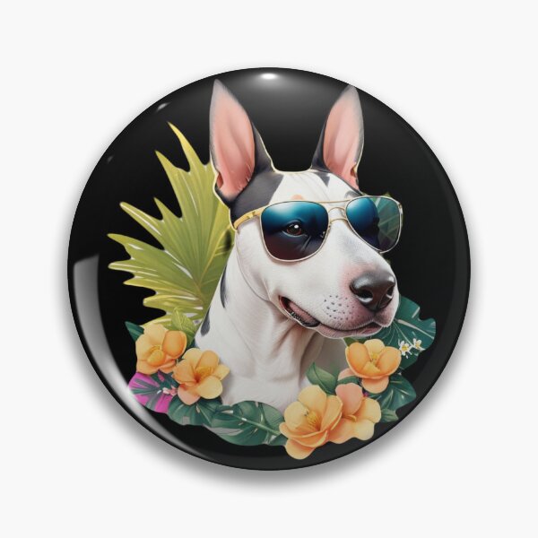 Item preview, Cute terrier dog with wearing glasses floral  designed and sold by Gigglyvibes.