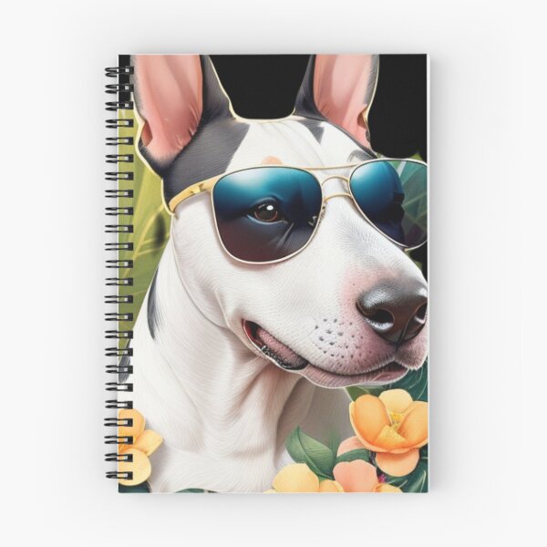 Item preview, Cute terrier dog with wearing glasses floral  designed and sold by Gigglyvibes.