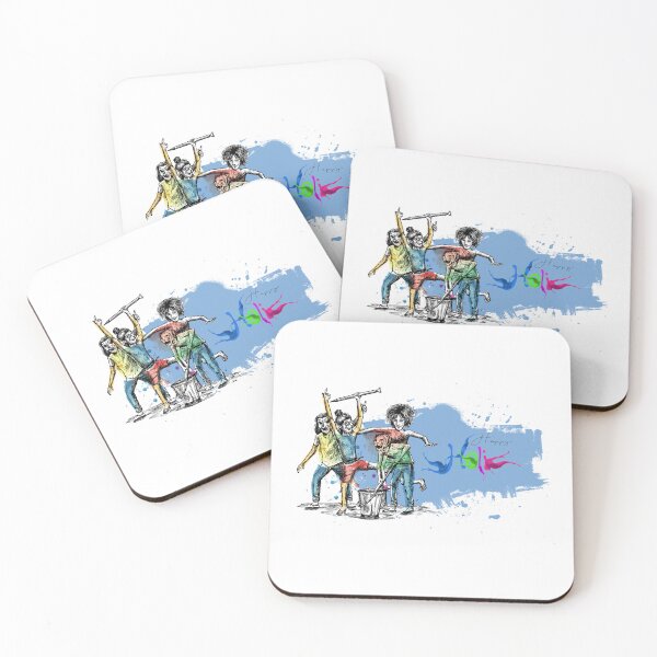 Item preview, Young generation playing in colorful Holi festival designed and sold by TirrellColister.