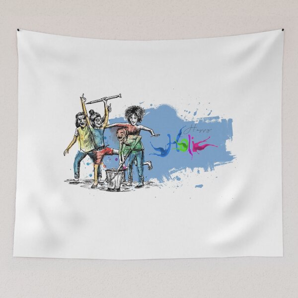 Item preview, Young generation playing in colorful Holi festival designed and sold by TirrellColister.