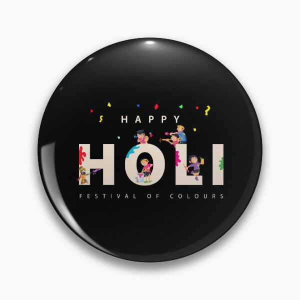 Item preview, Children playing with color gun in Holi festival designed and sold by TirrellColister.