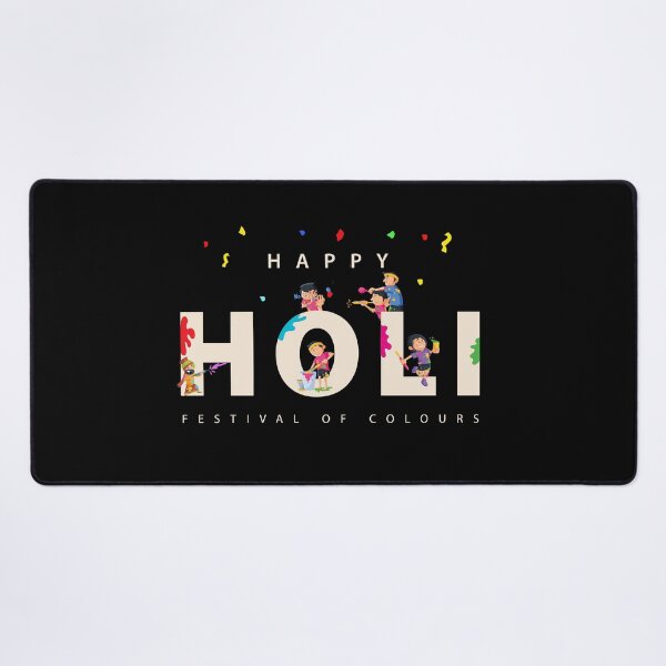 Item preview, Children playing with color gun in Holi festival designed and sold by TirrellColister.