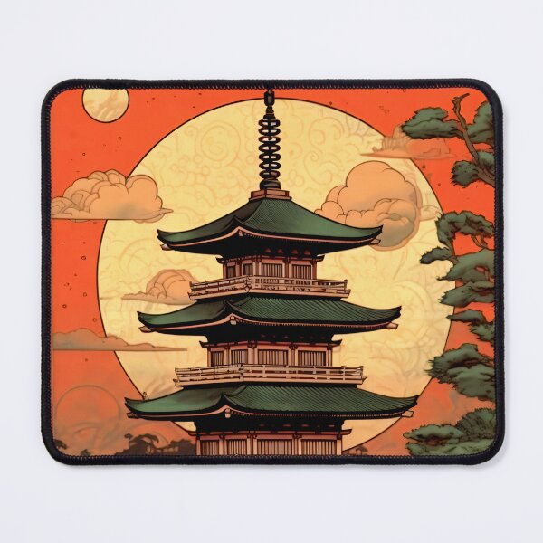 Item preview, Zen Temple Pagoda designed and sold by entwithanaxe.