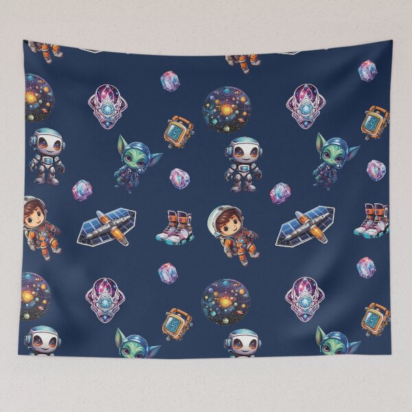 Item preview, Cosmic Explorers | Luno, Nebula, Quasar, Orion designed and sold by PopPopGfx.