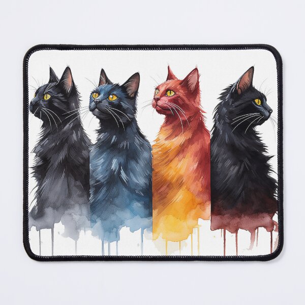 Item preview, Watercolour cats designed and sold by SnarkyDoodles.
