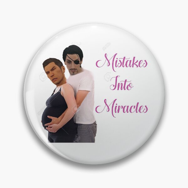 Item preview, Mistakes Into Miracles Kiryu & Majima Yaoi Funny Design designed and sold by MKCreationss.