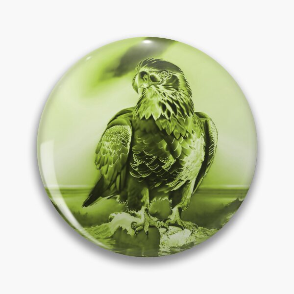 Item preview, Lime Green American Bald Eagle designed and sold by deniselynnimage.