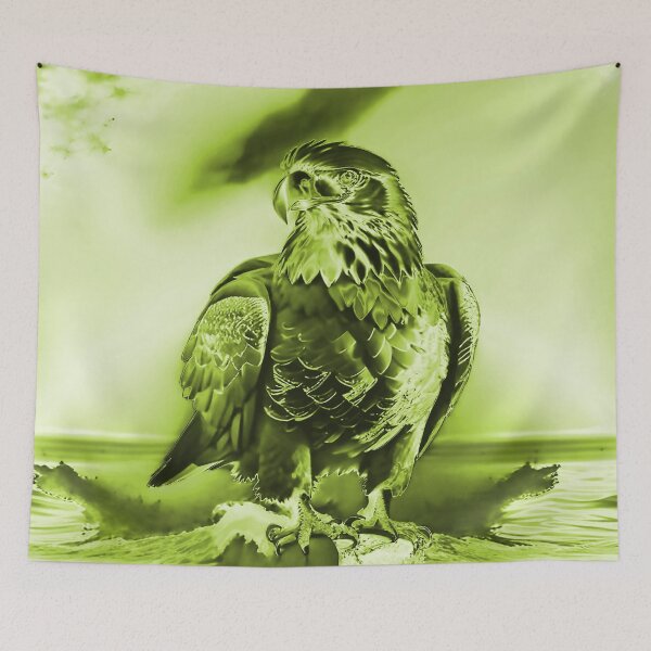 Item preview, Lime Green American Bald Eagle designed and sold by deniselynnimage.