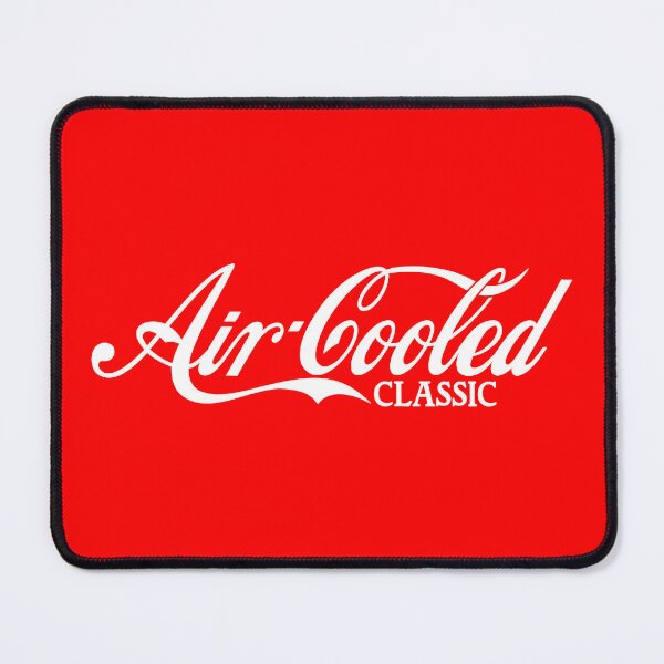 Artikelvorschau, Luftgekühltes klassisches Logo, Coca-Cola-inspirierter Vintage-Stil entworfen und verkauft von FlatSixGraphics.