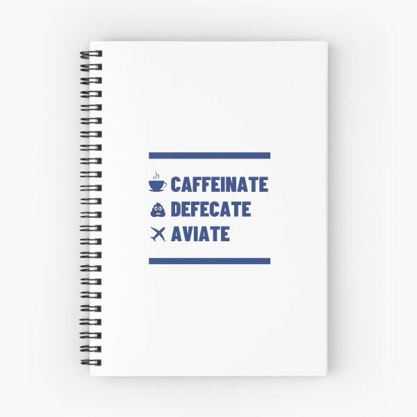 Item preview, Funny Pilot Mug - Caffeinate Defecate Aviate designed and sold by Cindipants.